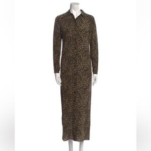 The Kooples Brown Leopard Long Sleeve Dress
